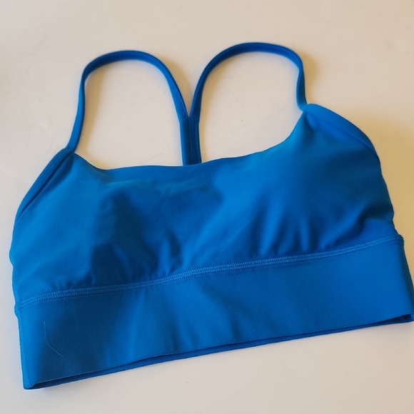 Lululemon Blue Flow Y Sports Bra with Racerback Design Size XS - Picture 4 of 7